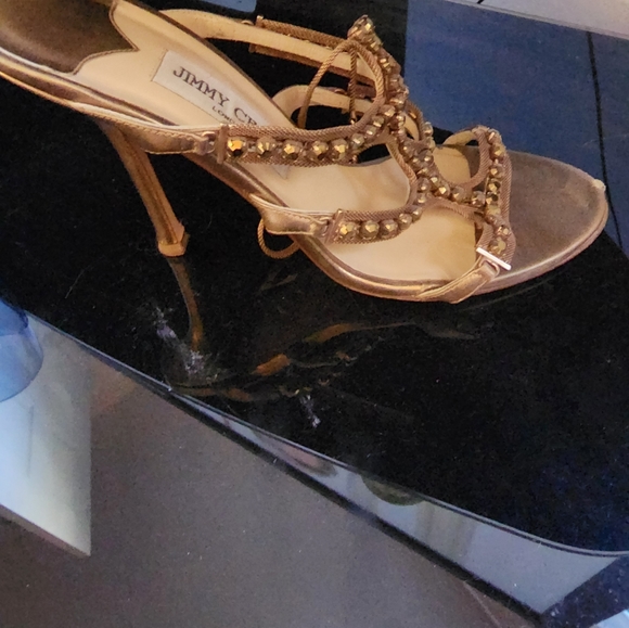 Jimmy choo gold metallic heels - Picture 3 of 4